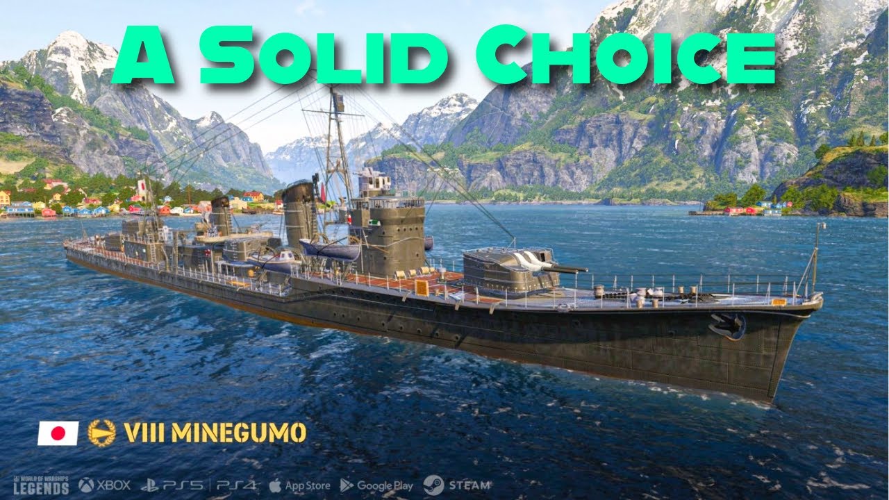 Minegumo first look in World of Warships Legends