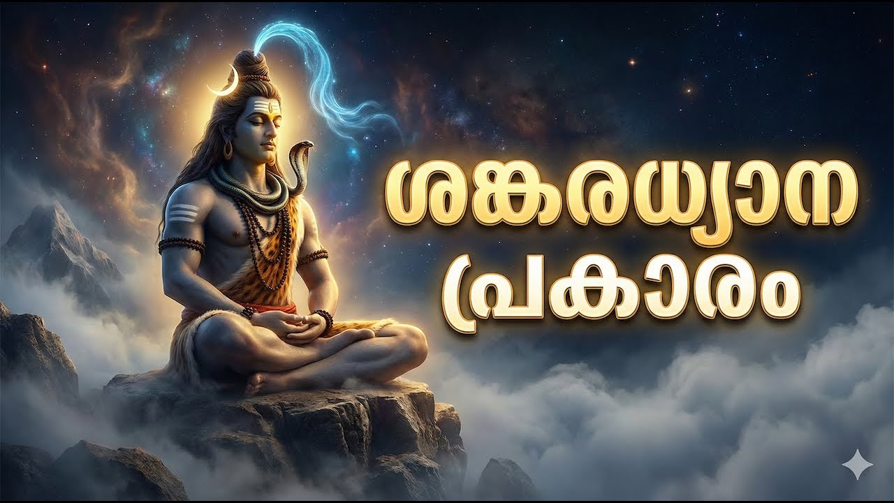 Shankara Dhyana Prakaram | ശങ്കര ധ്യാനം | ധ്യാന സ്ലോഗം | Shiva Meditation | DHYANA SLOGAM