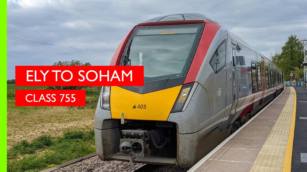 Ely to Soham | Greater Anglia Class 755 | Realtime