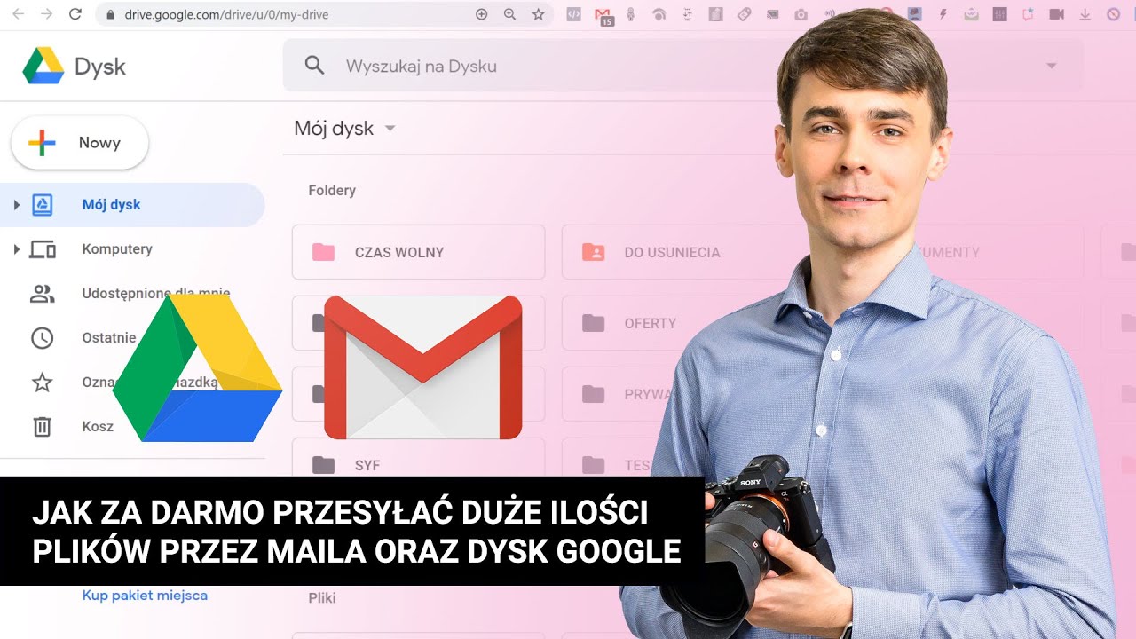 Jak za darmo przesyłać duże ilości plików przez maila oraz Dysk Google?