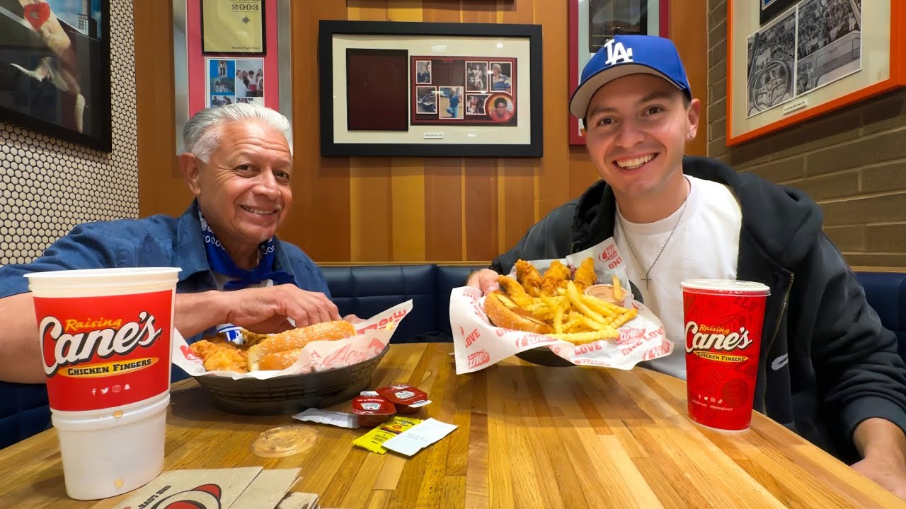My Dad’s First Time At Raising Canes!