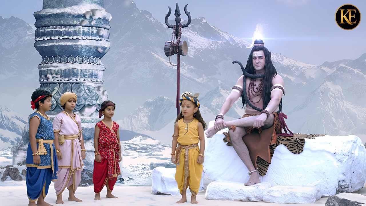 बाल कान्हा अपने साथियों संग पहुंचे कैलाश, भगवान शिव से मिलने || YMKN || Shree Krishan leela
