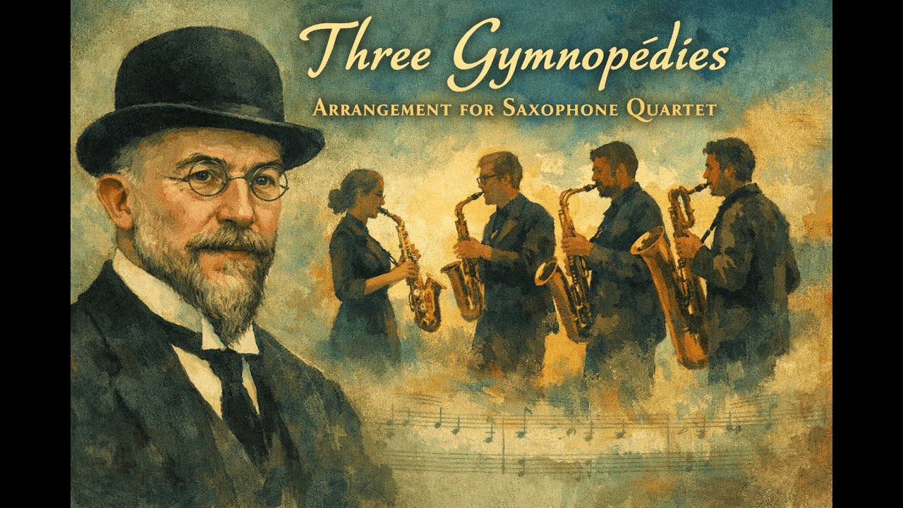 Three Gymnopédies - Arrangement for Saxophone Quartet. Score and Parts