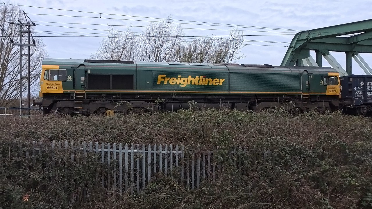 Freightliner 66621 - 6M55 Chesterton Junction Fhh to Wembley Receptions 1-7 on 20.02.2026