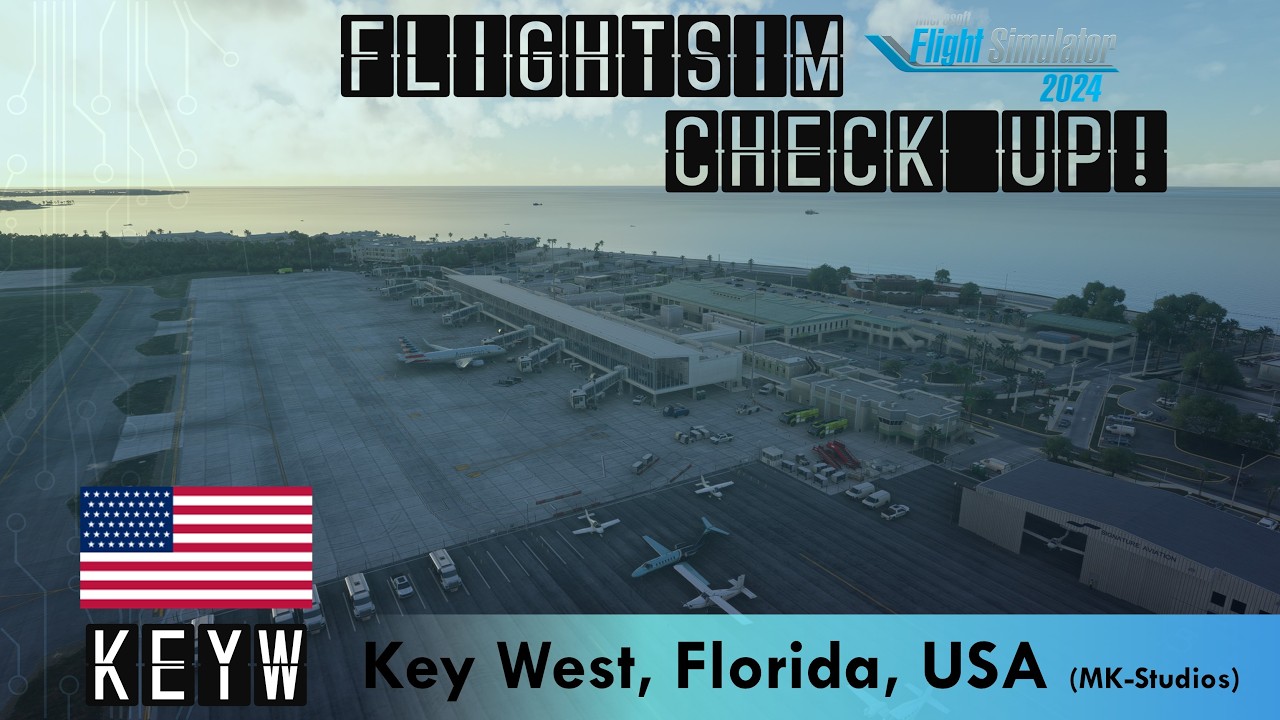 🇺🇸 A super location! - KEYW Key West, Florida, USA (MK-Studios) #111 #scenery #checkup #msfs2024