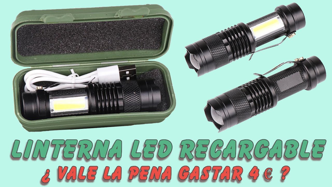 Linterna Led Recargable 3 € Aliexpress