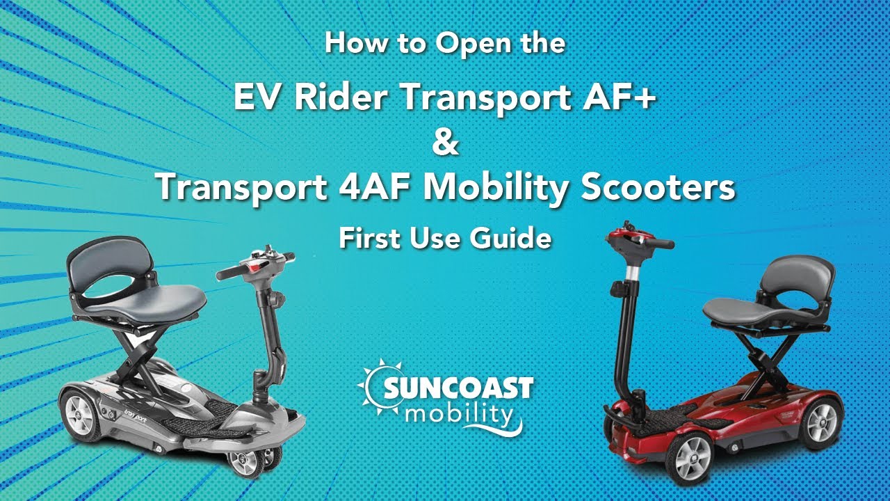 Как открыть скутеры EV Rider Transport AF+ и Transport 4AF | Руководство по первому использованию
