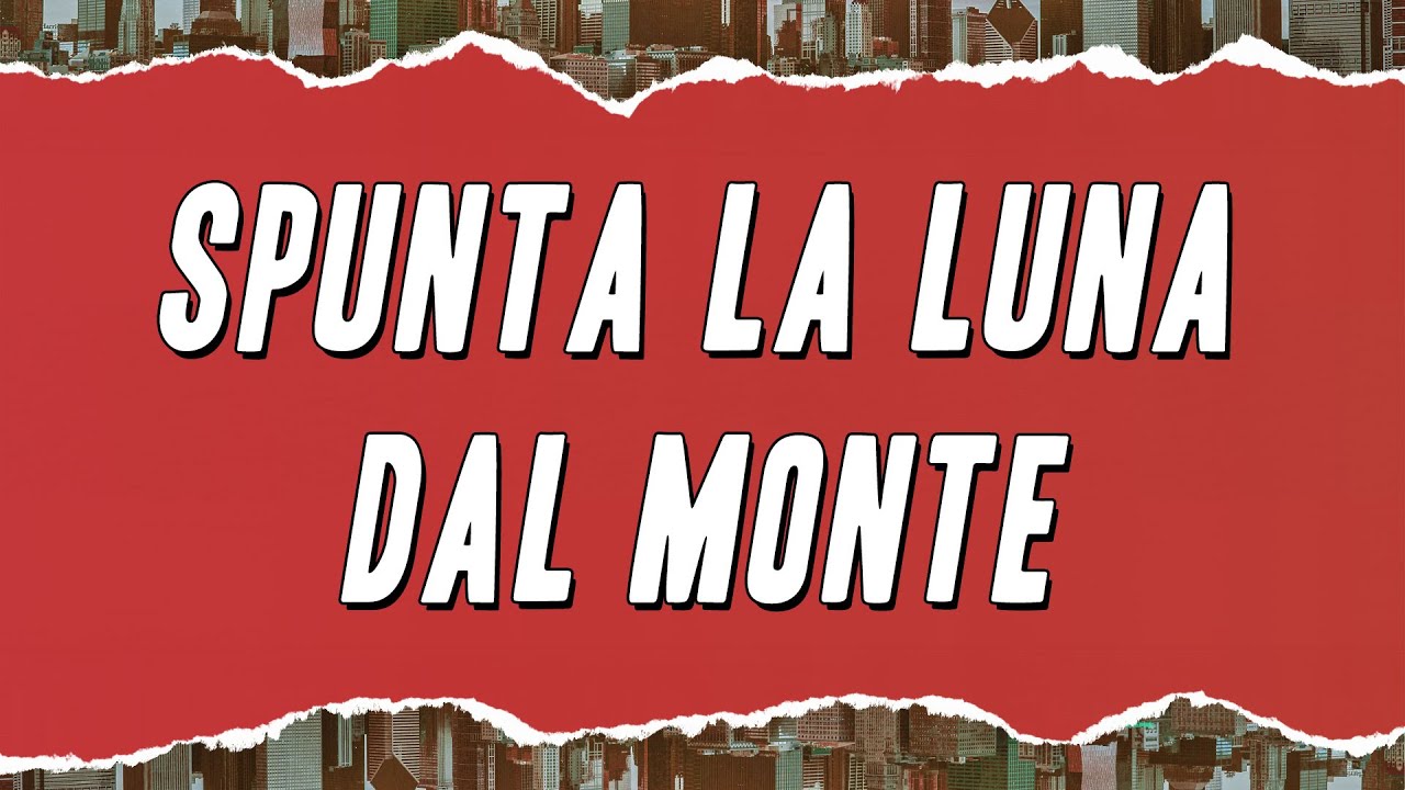 Tazenda - Spunta la luna dal monte (Testo)