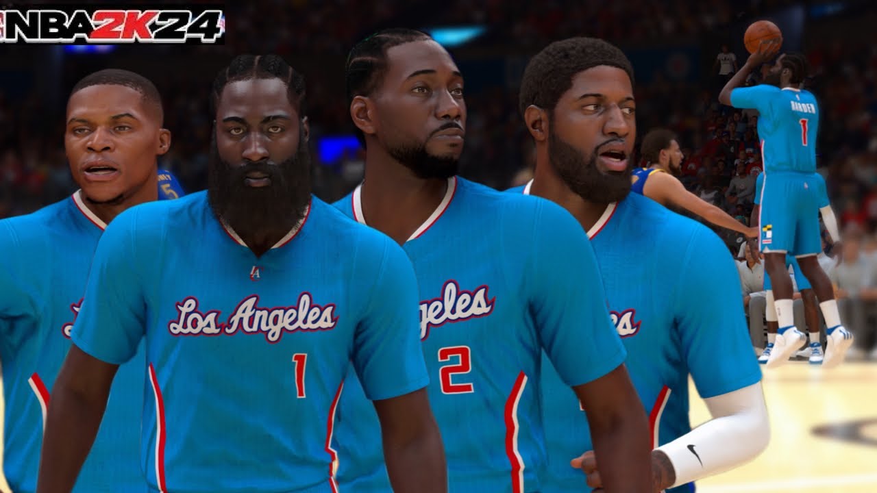 James Harden LA Clippers Debut in NBA 2K24 Play Now Online! *UNFAIR* Another SuperTeam in LA? 🤔