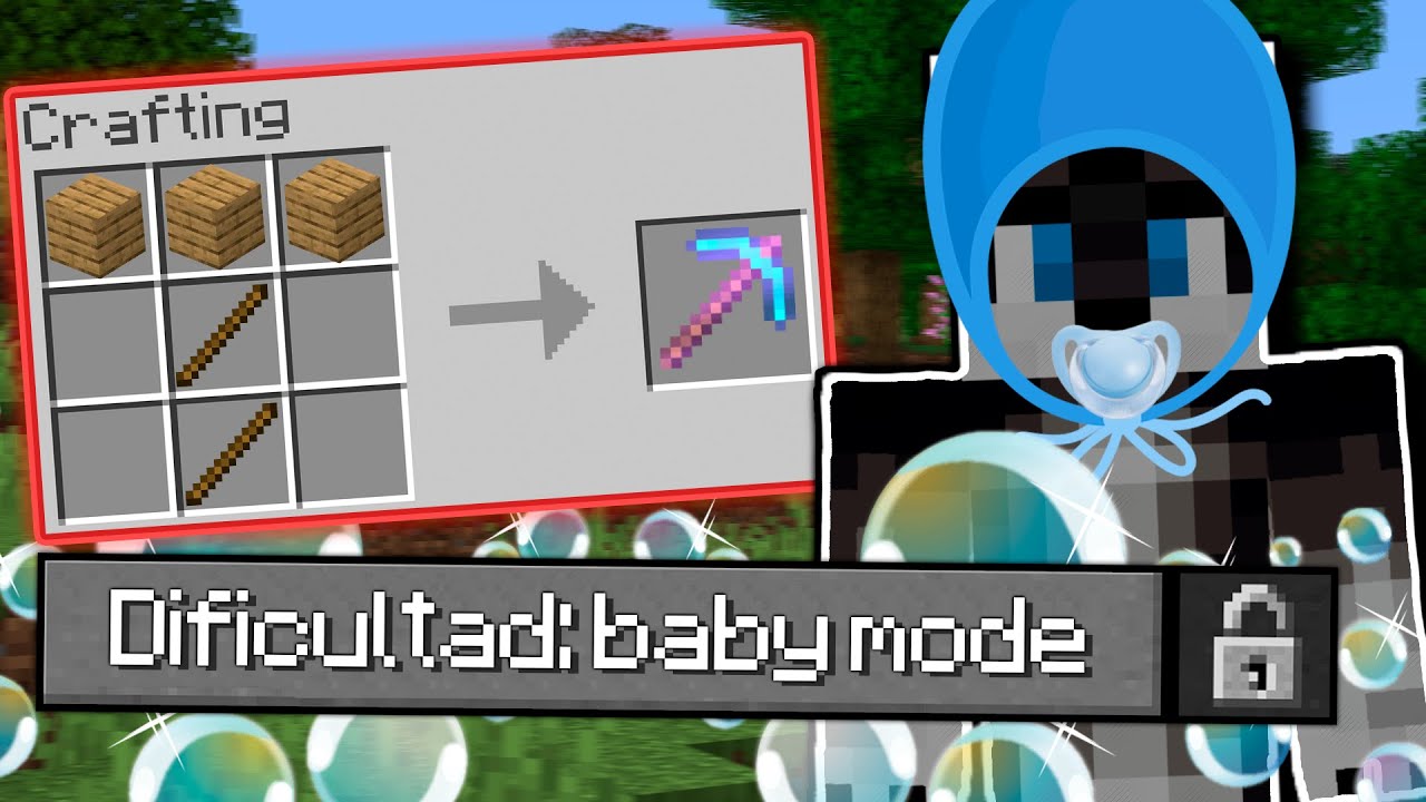 JUEGO LA NUEVA DIFICULTAD MAS FACIL DE MINECRAFT y muero