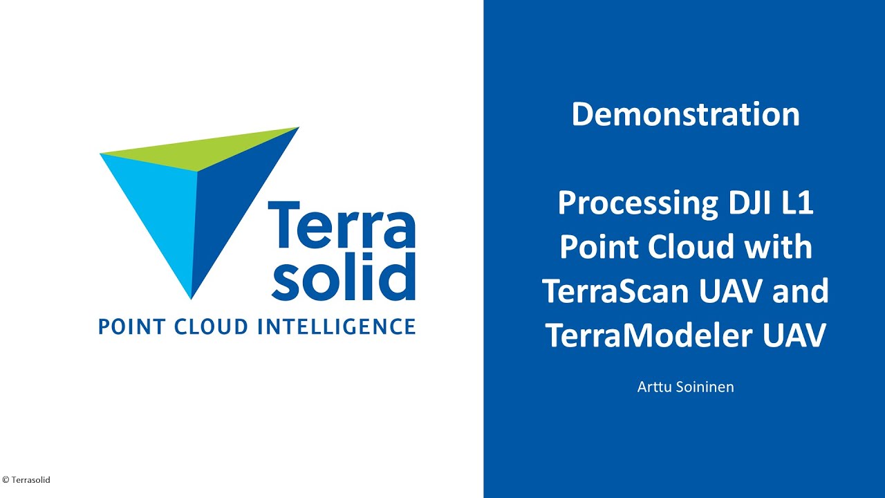 Processing DJI L1 Point Cloud with TerraScan UAV and TerraModeler UAV