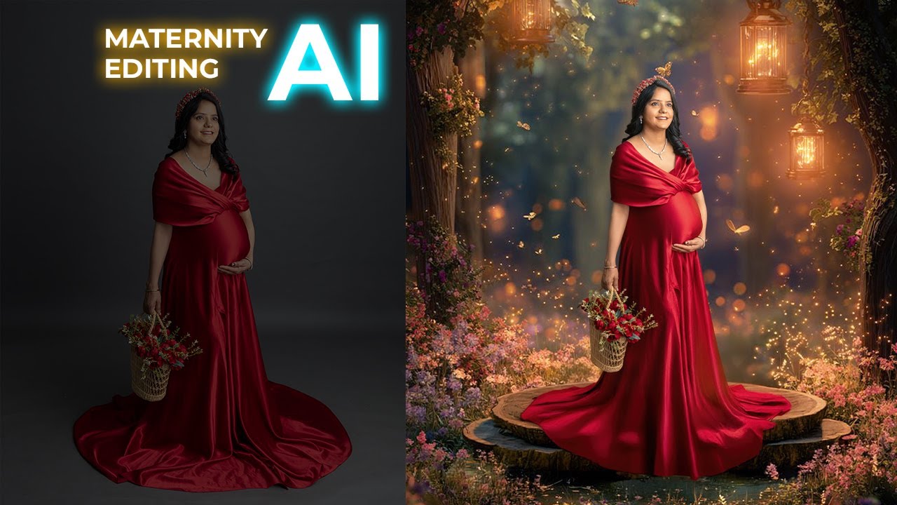 How AI is Changing the Game in Maternity Photography #maternityediting #photoshop #editing #editing