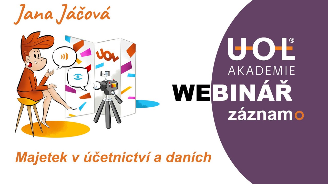 Majetek v účetnictví a daních | UOL Webinář 🔴
