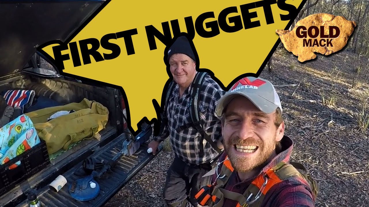 Dad finds his first gold nuggets with his SDC 2300 Metal Detector