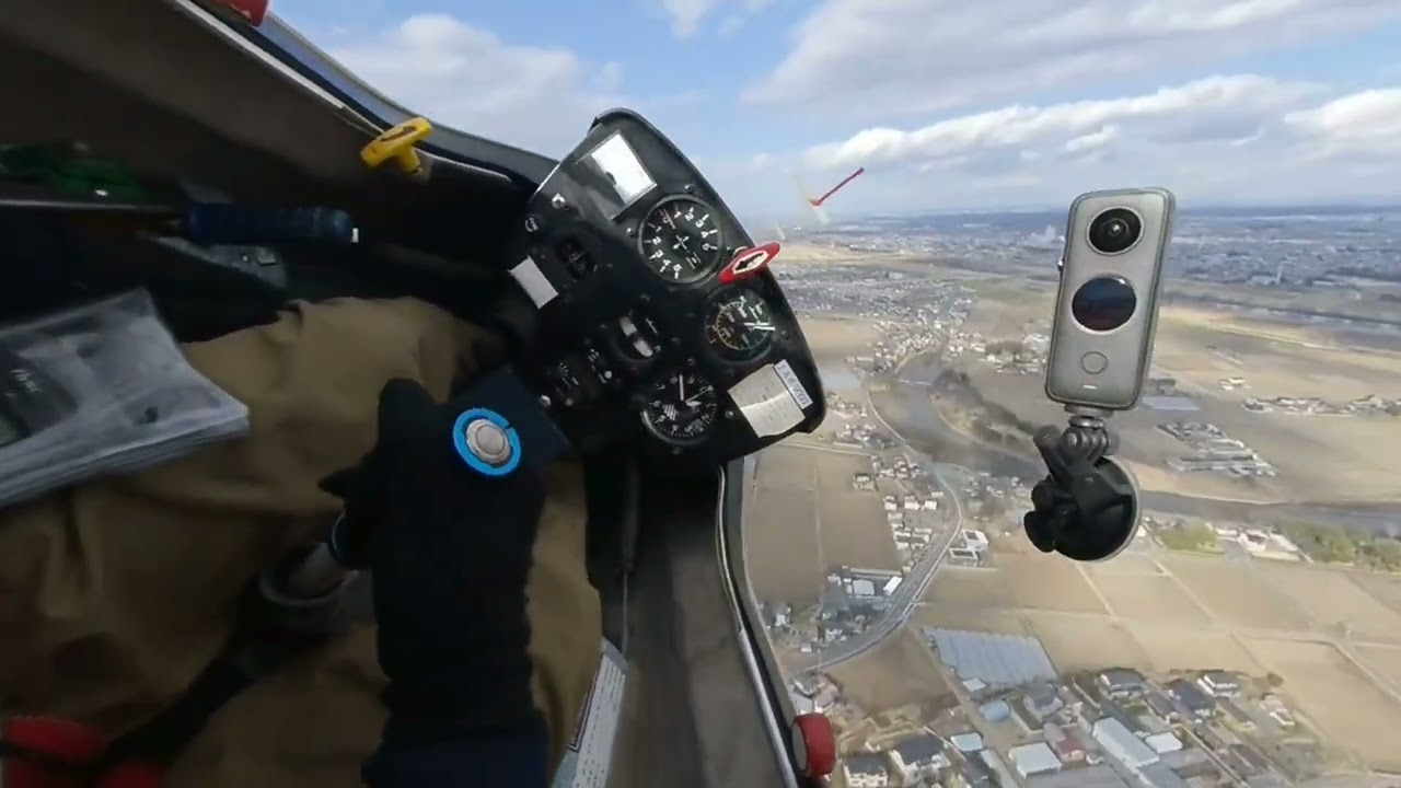 加須滑空場練習飛行前方VR180　2025.3.9  2本目　VID 20250309 145005 00 003_EVO