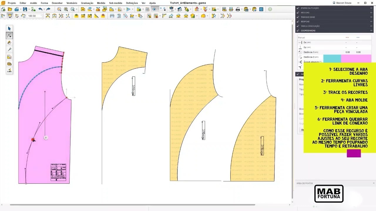 FERRAMENTA DE LINKAR PE&Ccedil;AS NO GEMINI CAD - Tutorial MAB FORTUNA