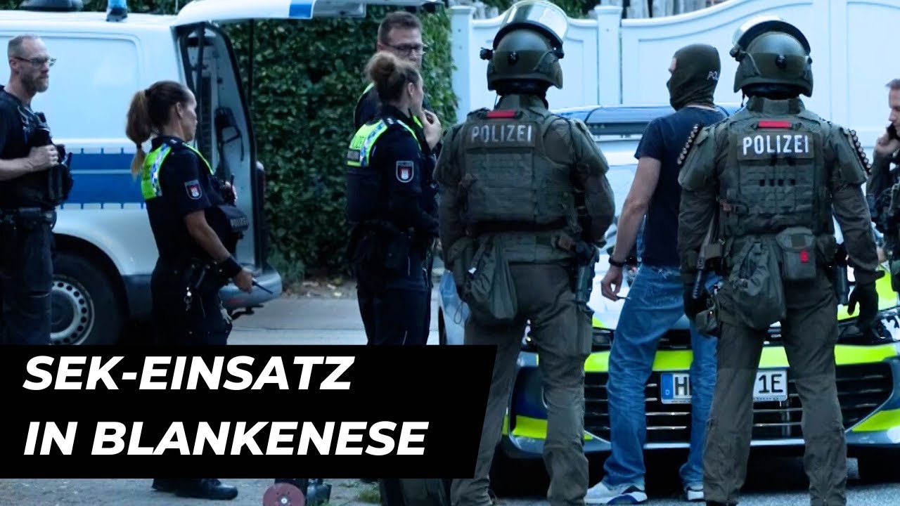 SEK-Einsatz nach &Uuml;berfall auf Tankstelle in Blankenese