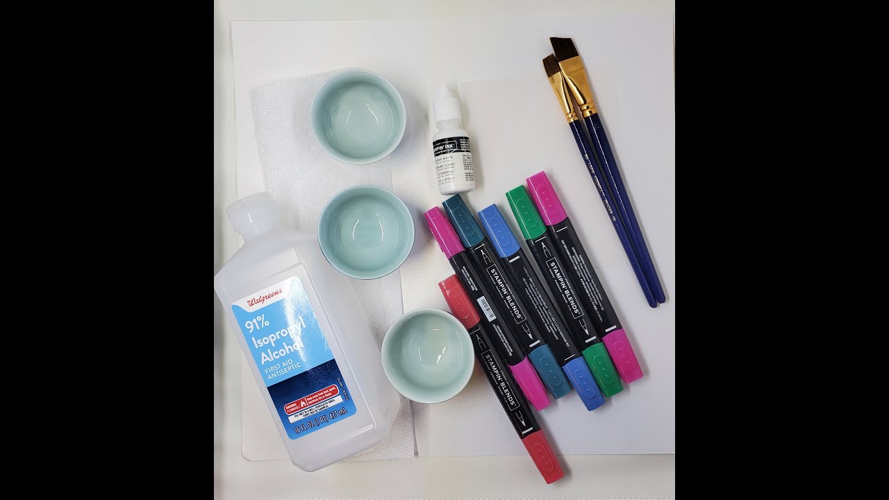 Stampin Up Alcohol Blending Technique Part 1