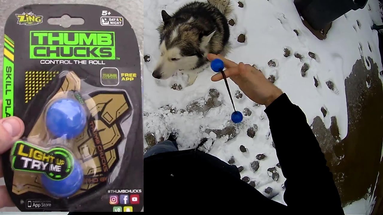 Thumb Chucks unboxing and review. Rubber Light up Belgeri Skill Toy.