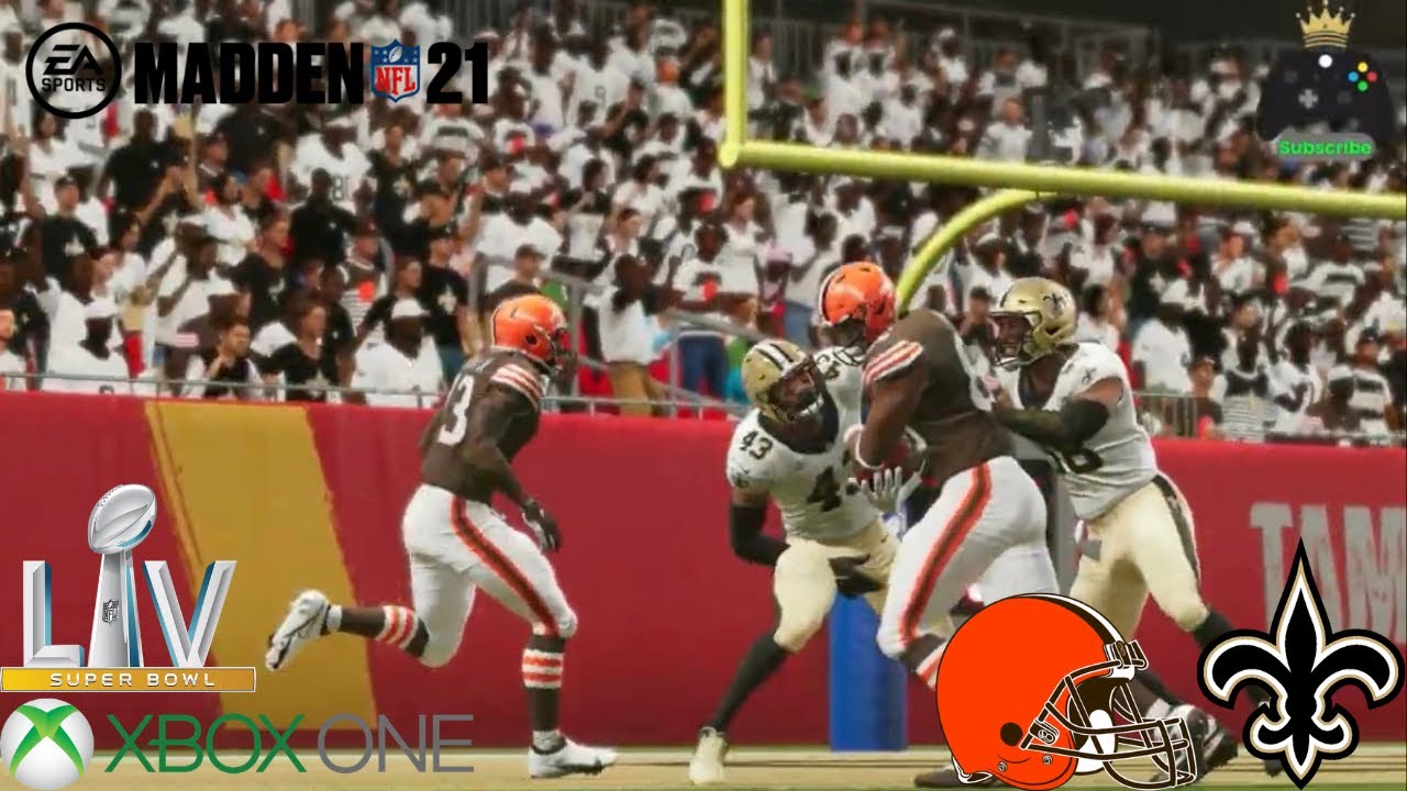 Madden 21 Xbox One Browns против Saints Супербоул LV Полный матч [4 июля 2026] #сша250