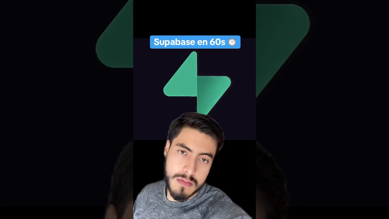 Que es Supabase? | C&oacute;mo usar Supabase? | Supabase en 60 segundos #codigo #programacion #backend