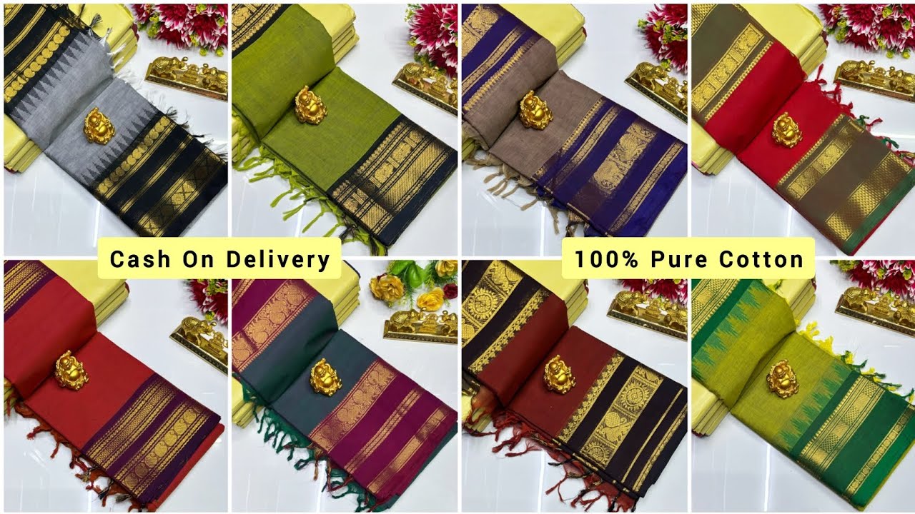 👉 WhatsApp - 9786192868 🍁 Kanji Cotton Saree Collection 🍁 Saree With Running Blouse 900+$ #saree