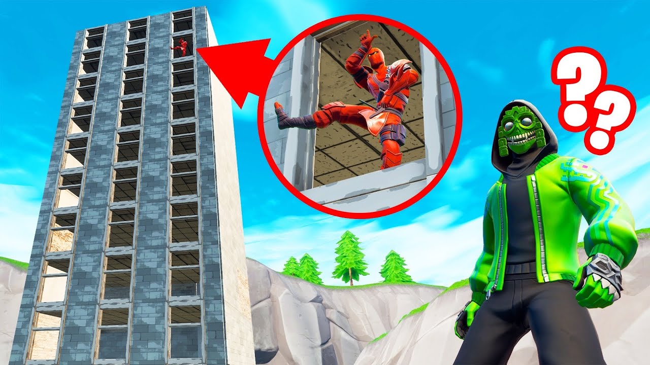 He Was HIDING In A MILE HIGH BUILDING! (Fortnite Snitch Hide And Seek)