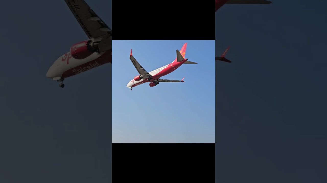 spicejet airlines Flight Landing Video |#shortsvideo #viral #shorts