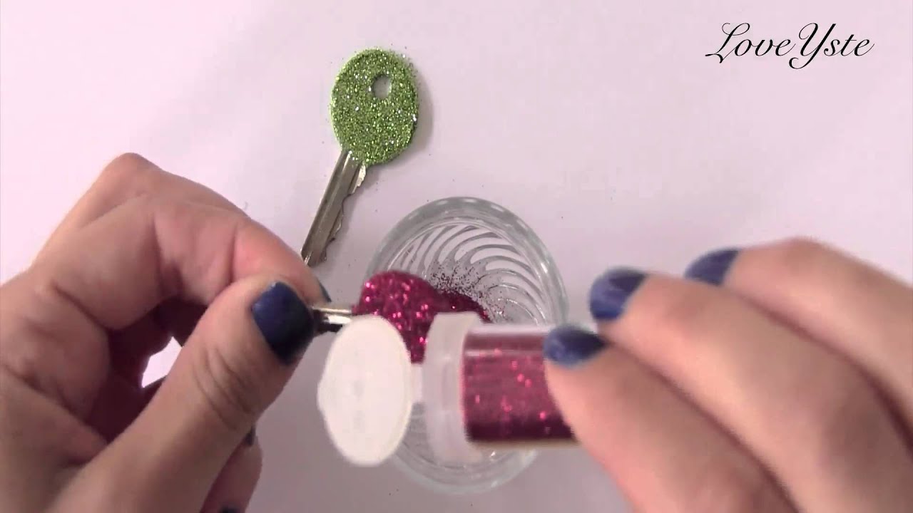 DIY - How To Glitter Keys Decorating (Easy Tutorial)