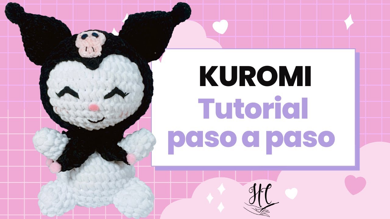 🌸KUROMI AMIGURUMI: Tutorial paso a paso de Kuromi💰| by Hebras Crochet