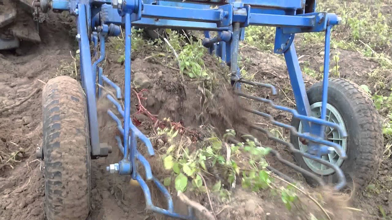 Home made potato digger.