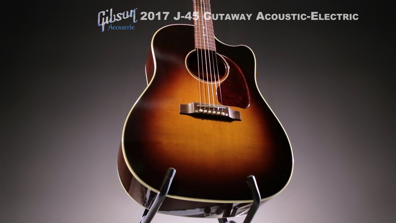 Gibson 2017 J-45 Cutaway Dreadnought Acoustic-Electric Guitar