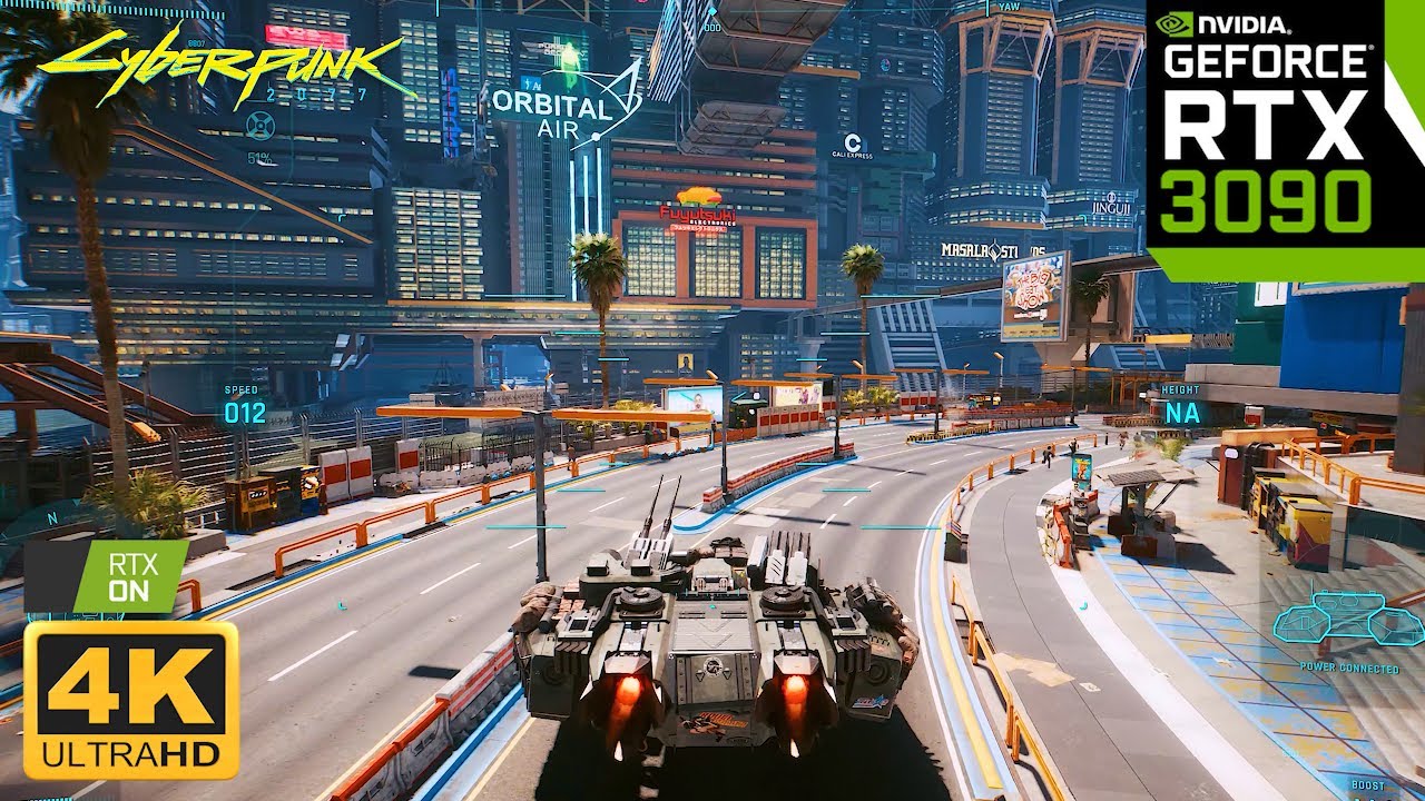 Cyberpunk 2077 Basilisk Tank Free Roam + Graphics Mod 4K | PC MAX SETTINGS Ray Tracing : RTX 3090
