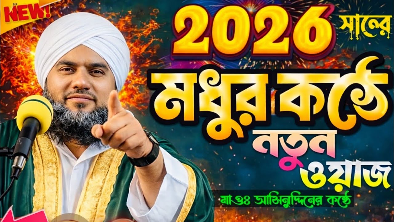 🔥 ২০২৬ সালের সবচেয়ে হৃদয় ছোঁয়া মধুর কণ্ঠে নতুন ওয়াজ | Maulana Aminuddin Naqshbandi┇ New Waz 2026