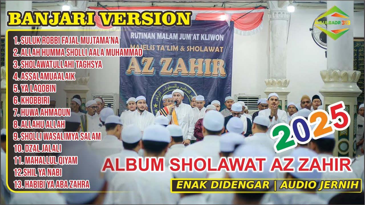 TERBARU ALBUM SHOLAWAT AZZAHIR 2025 BANJARI VERSION | RUTINAN JUMAT KLIWON 2 JAM FULL