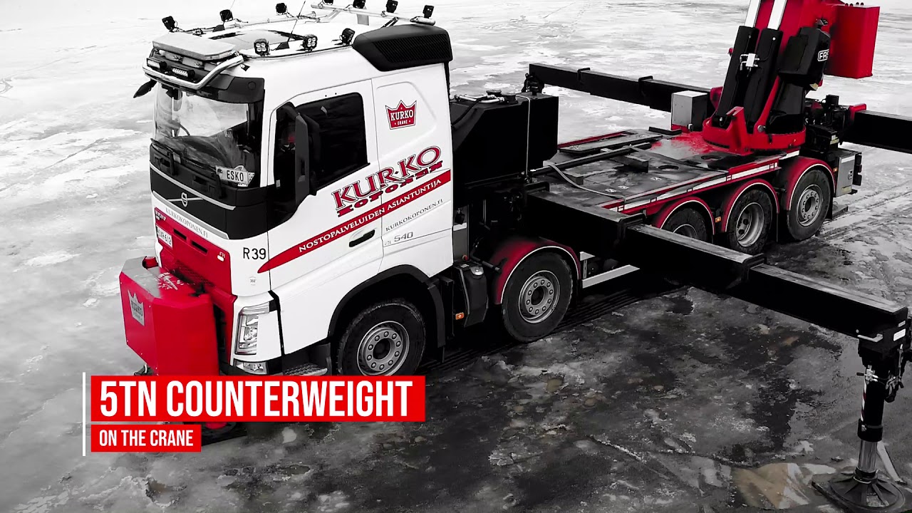 Kurko Crane and World's Biggest Rear Mounted  Fassi Crane.