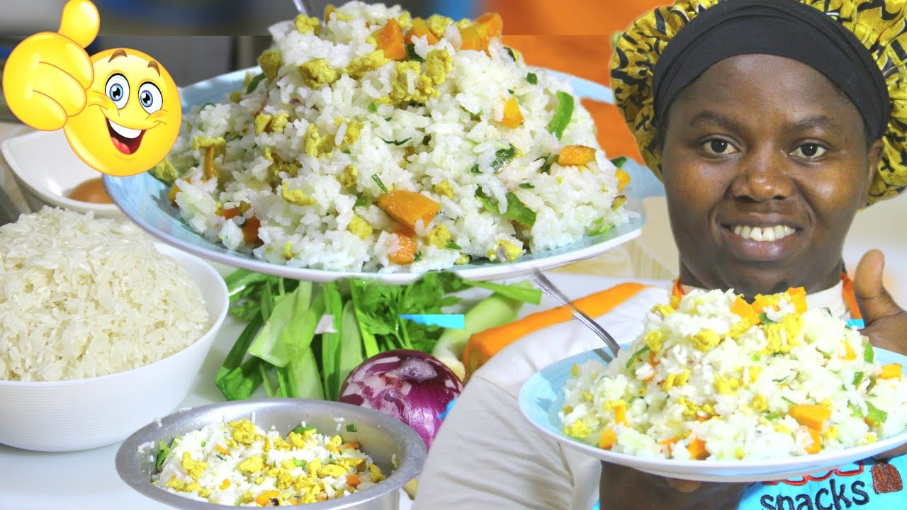 👍😋😋GUTEKA UMUCERI URIMO AMAGI URYOSHYE CYANE // EASY DELICIOUS FRIED RICE WITH EGGS RECIPE AT HOME