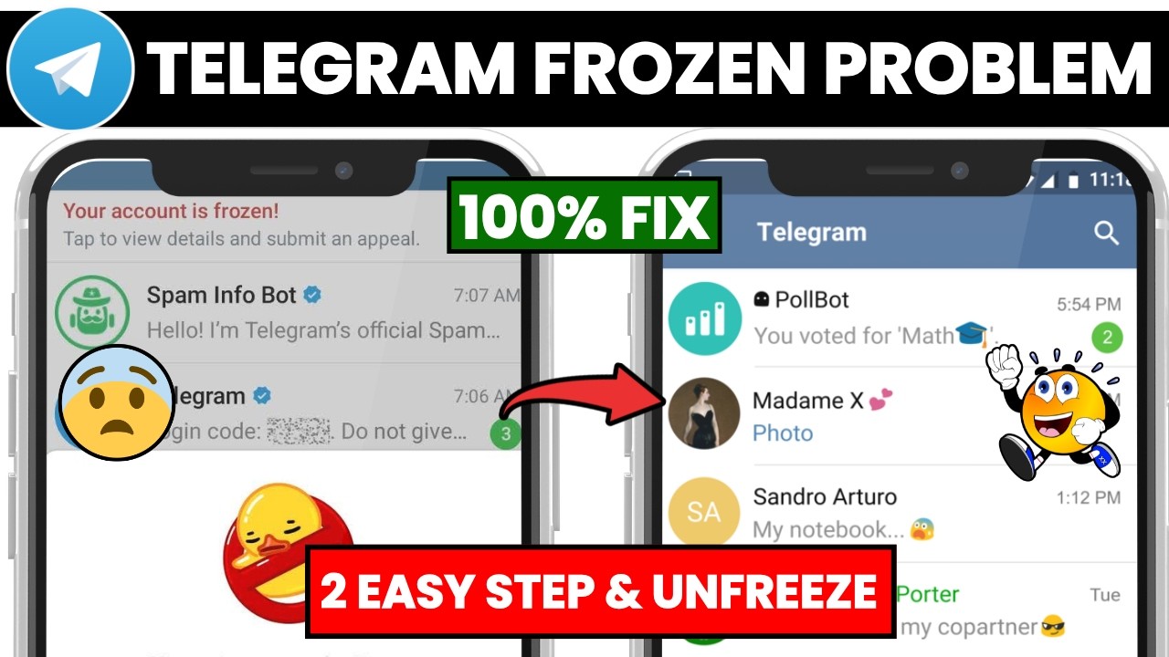 Fix Your Account is Frozen Telegram | How to Unfreeze Telegram Account | Telegram Frozen Problem