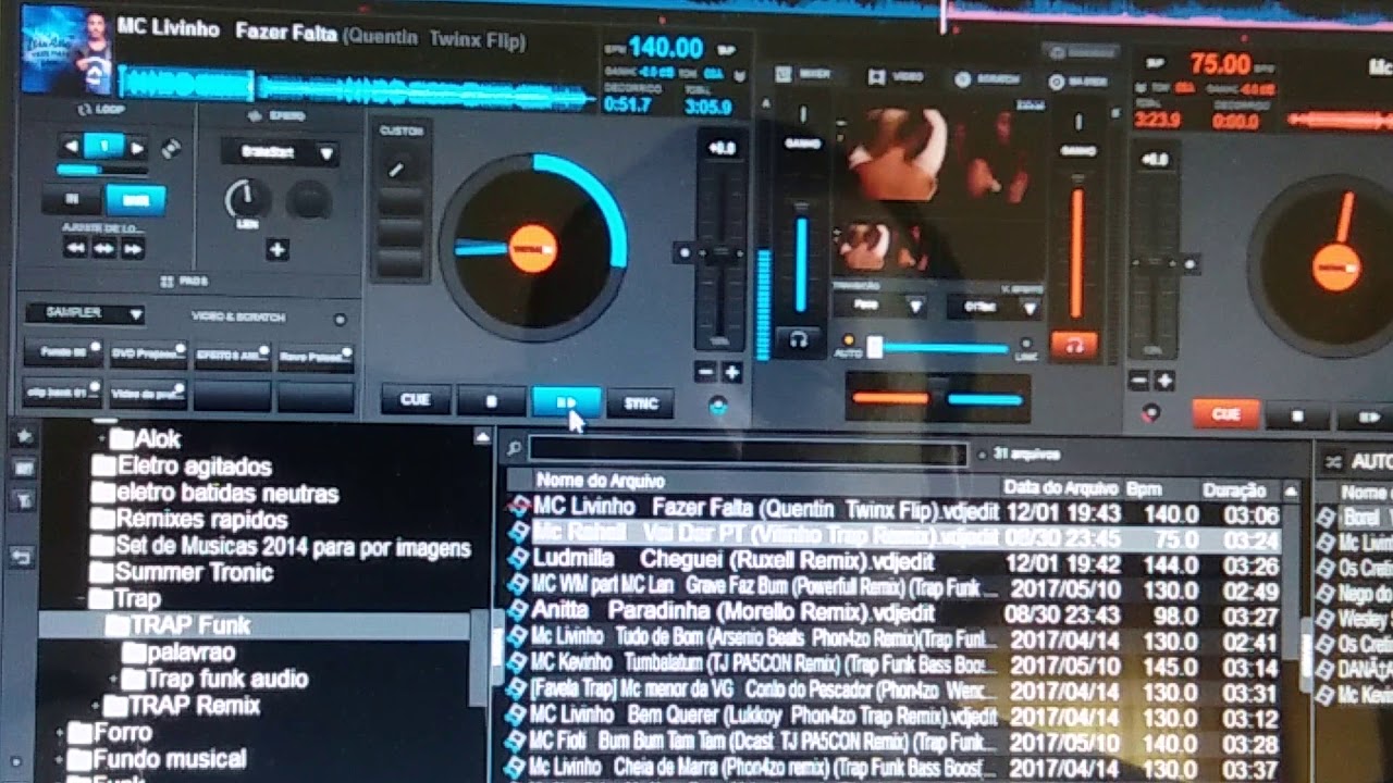 Transição de musica com loop e Efeito no Virtual dj 8