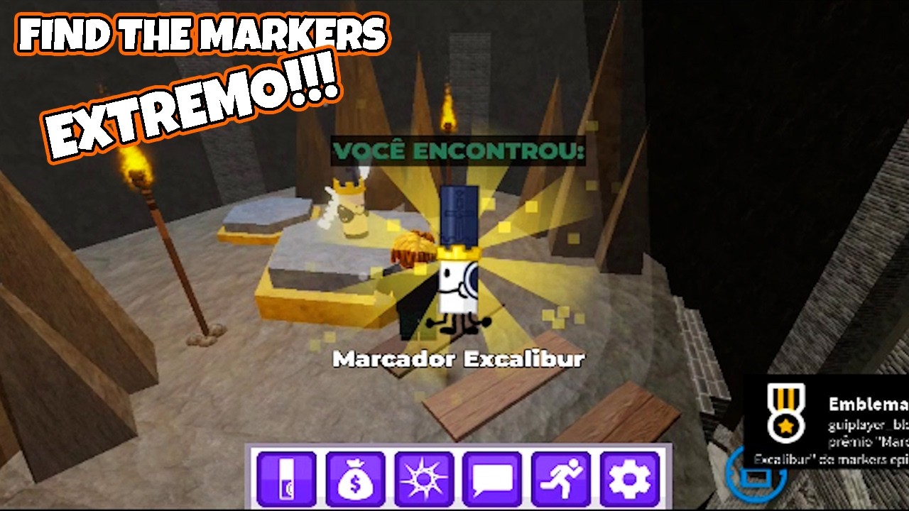 EXCALIBUR Marker + Tempestade + Chocolate + Sapo 4 Markers  Find The Markers Roblox
