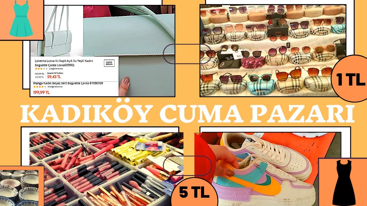 Kadıköy cuma pazarı 1TL kıyafet | Mango çanta 199TL pazarda 25 TL !