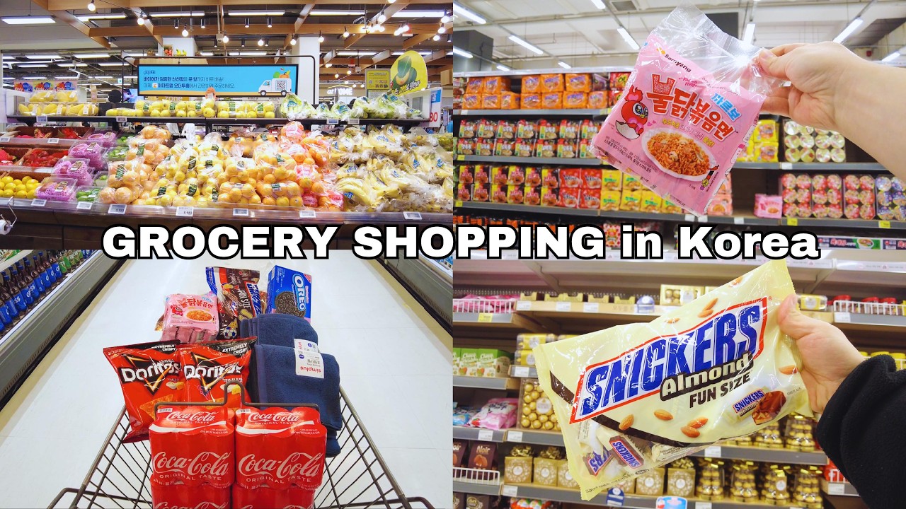 Grocery Shopping in Korea | Stock Fall | Supermarket Food with Prices | Shopping in Korea