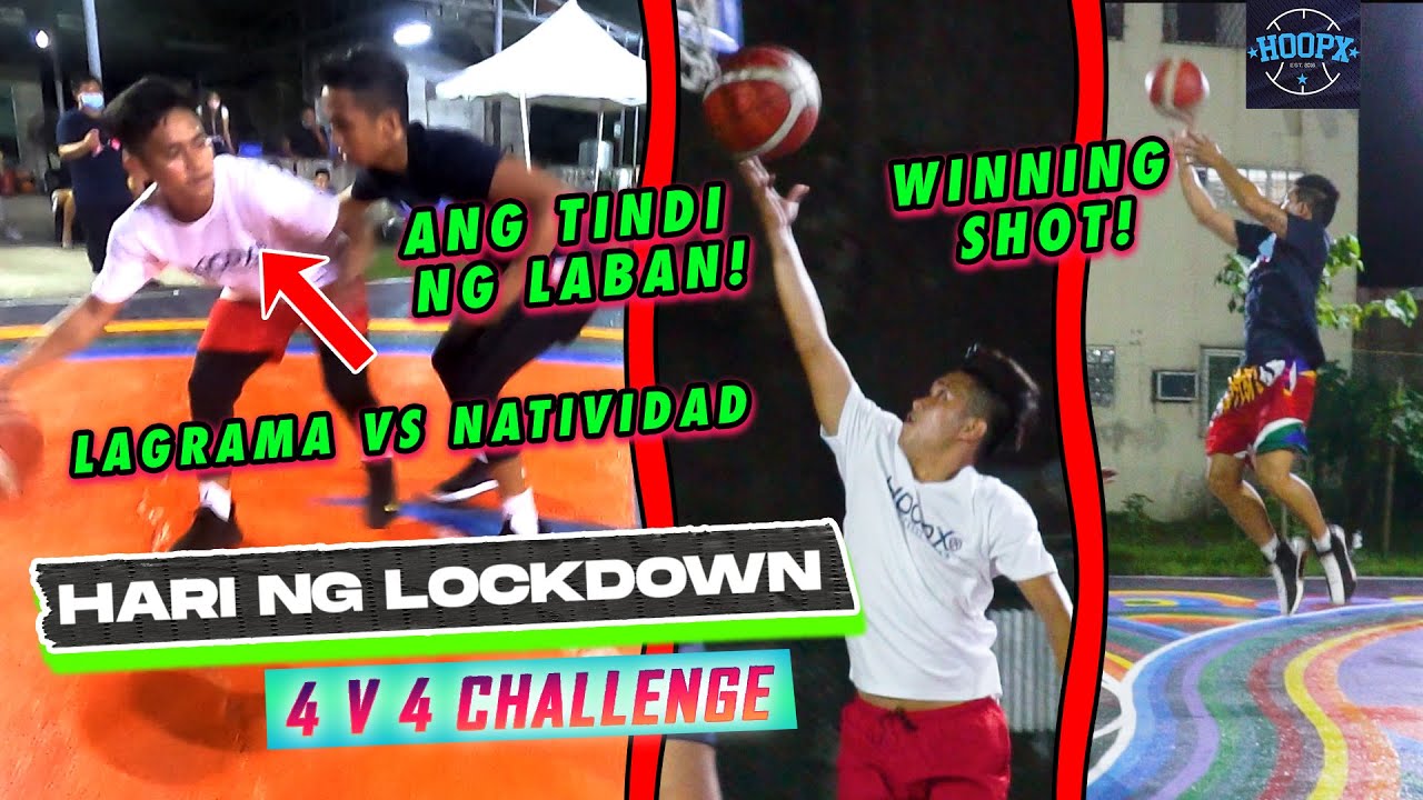 4V4 BASKETBALL 🏀 TEAM LUCENA CITY LABAN SA HOOPX | Topeng Lagrama VS Tolits Natividad
