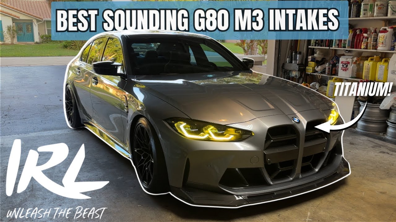 1st IRL TITANIUM Front-Mount INTAKES Install on MANUAL BMW G80 M3 - Sounds so GOOD! 🔥