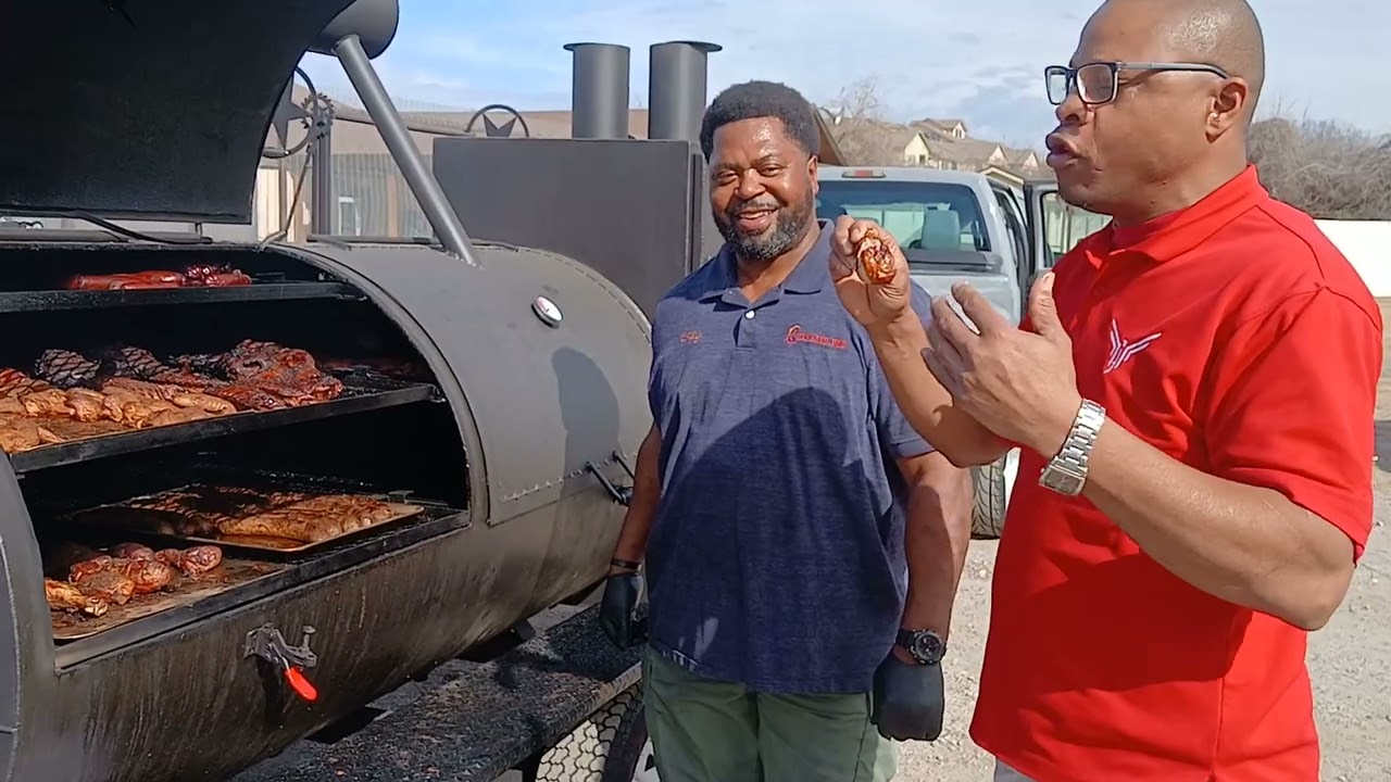 WE POPPED UP..SMOKED EVERYTHING..IN EVERY WAY..WINGBUCS CHICKEN...