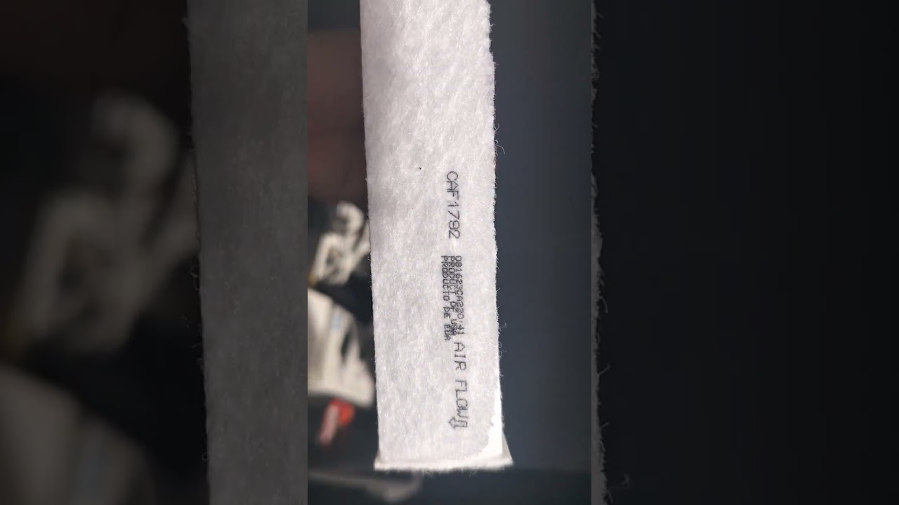 cambio de filtro de cabina para mg5