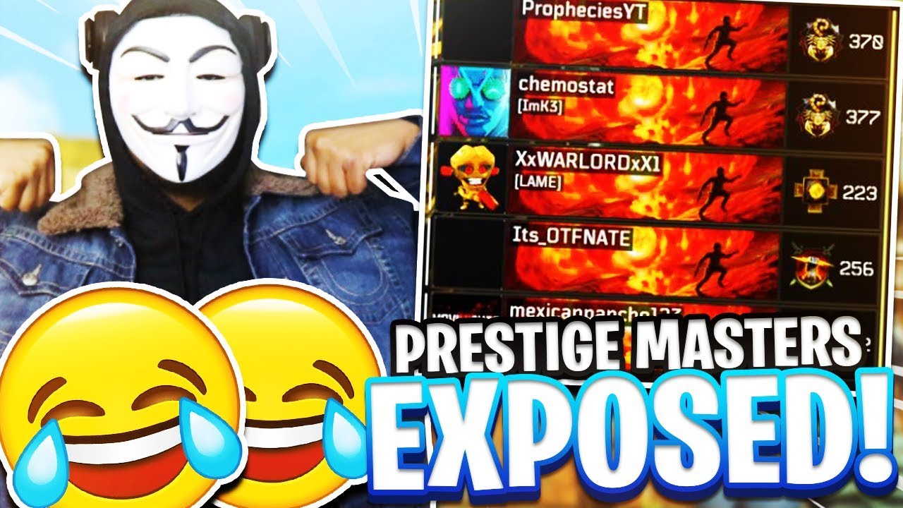 high LEVEL PRESTIGE MASTERS GET EXPOSED in BLACK OPS 4!
