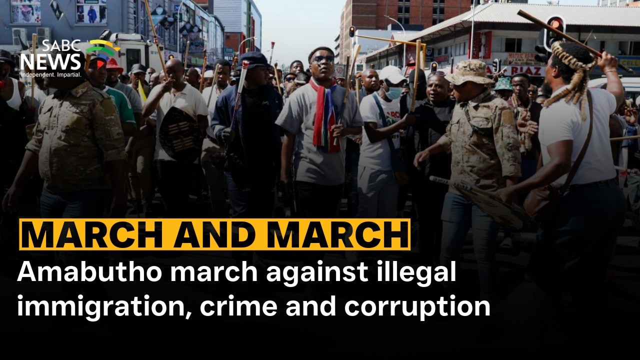 Amabutho march against illegal immigration, crime and corruption