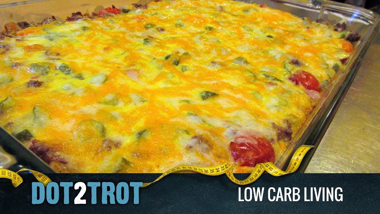 Low Carb Bacon Cheeseburger Casserole