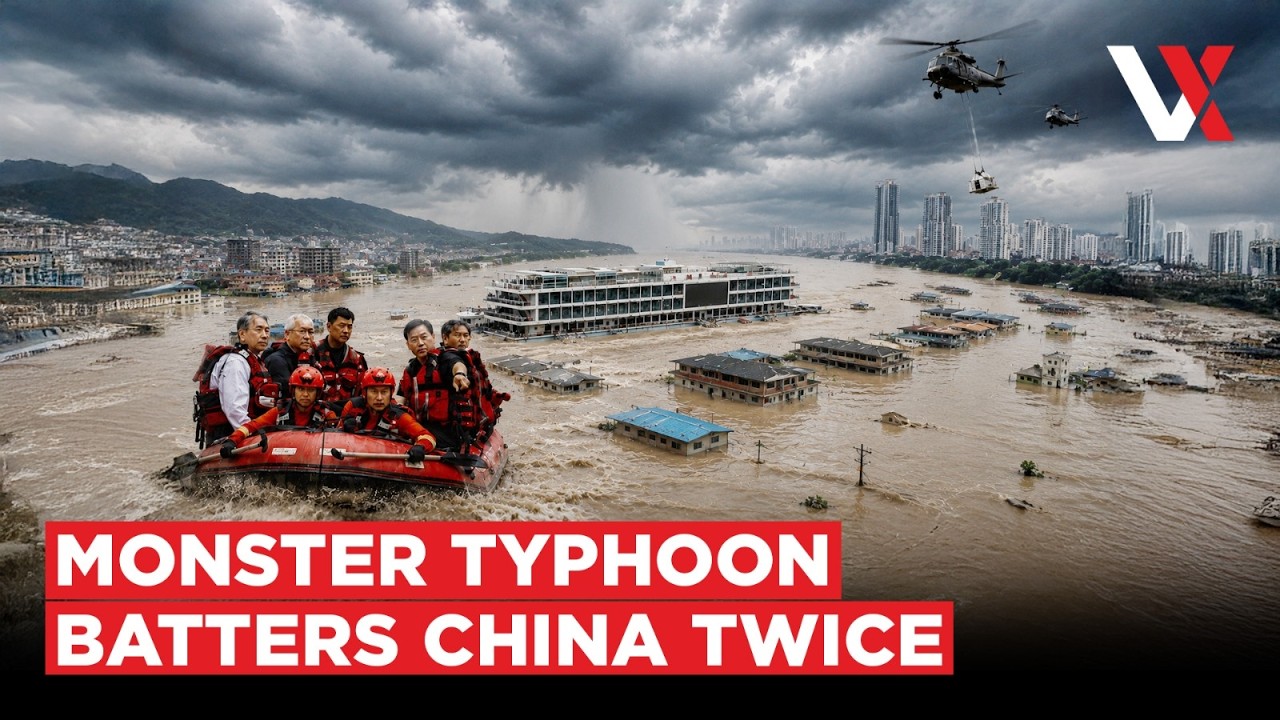 Nearly 2 Million Evacuated, China's Tallest Tower Sways As Monster Typhoon Bavi Strikes | VERTEX